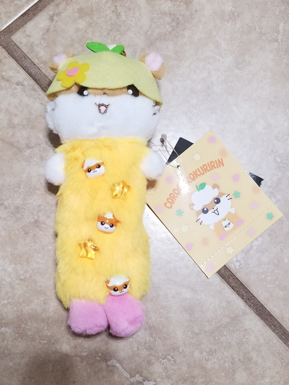Sanrio Corocorokuririn Bead Pouch Plush Bag Charm